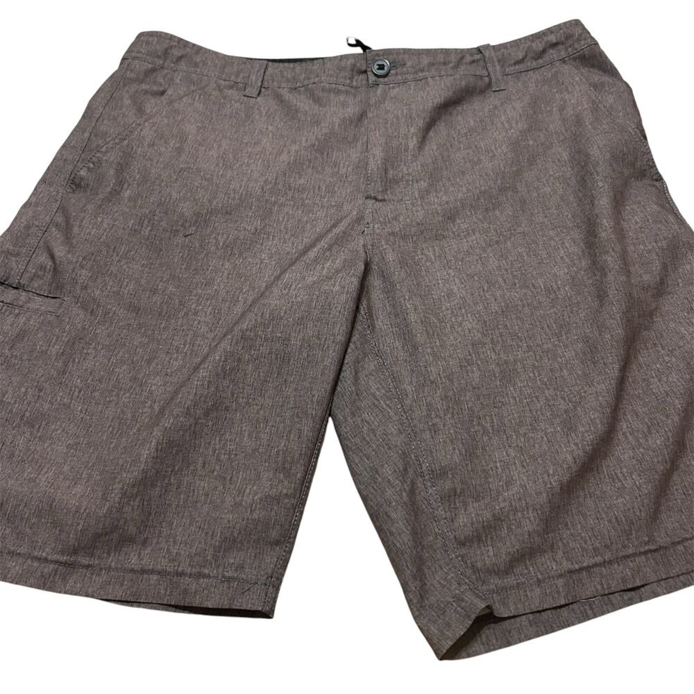Da Hui Hybrid Swim Trunks Mens 38 Gray Pockets Stretch Beach Surf Boardshorts